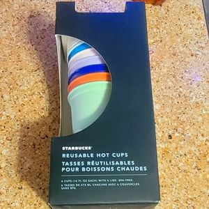 New Starbucks Reusable 6 Hot Cups